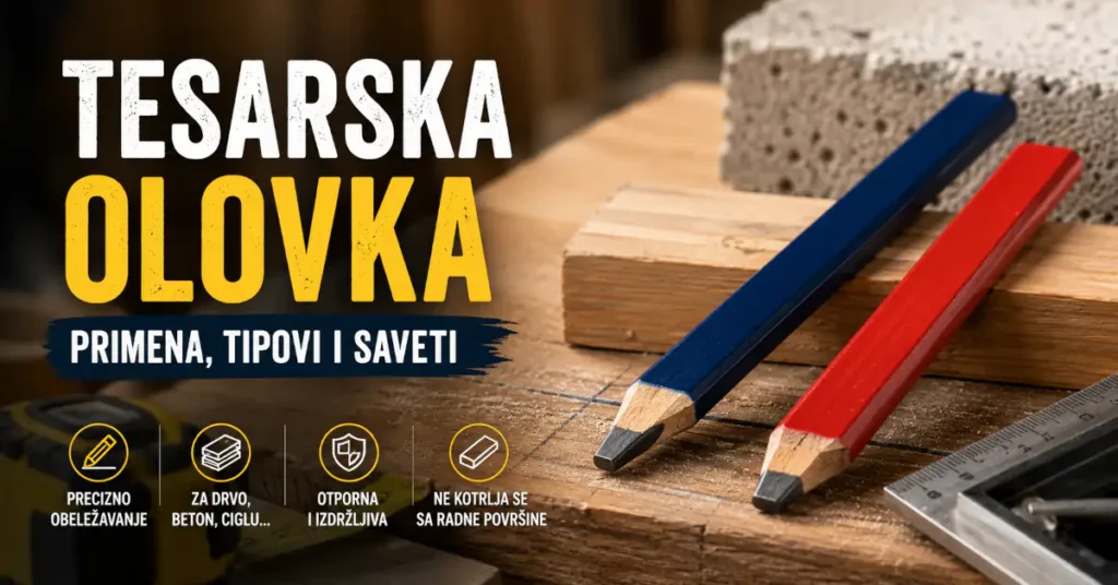 Tesarska olovka: namena, vrste i pravilna upotreba
