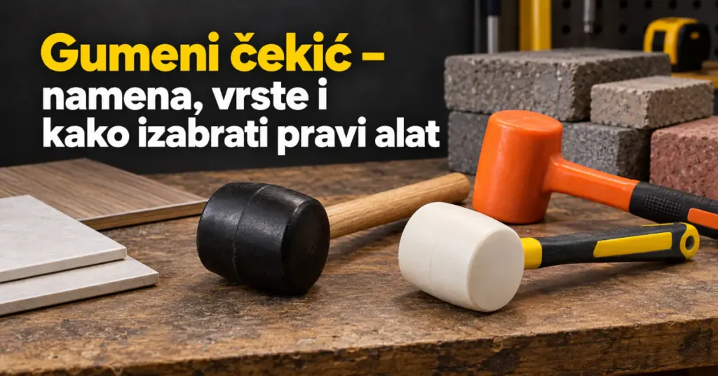 Gumeni čekić – namena, vrste i kako izabrati pravi alat